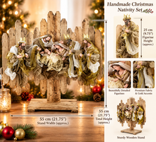 Handmade Christmas Nativity Wreath 78Cm – Holy Family Religious Wall Decor, Christian Christmas Door & Home Decoration