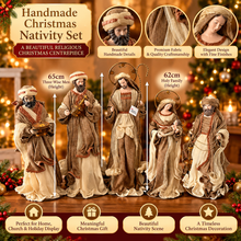 24.5” Large Christmas Religious Handmade Nativity Set with Holy Family and Three Wise Men (Approx. 65 cm)
