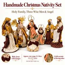 Christmas Religious Handmade Nativity Set with Manger - 35-50cm