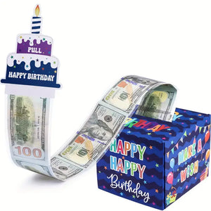 Happy Birthday celebration pop up pull out money 3D card (Copy) Santas Workshop Direct