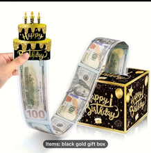 Happy birthday celebration pull out money 3D card Santas Workshop Direct