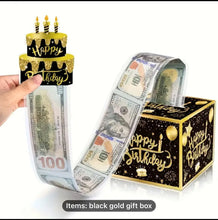 Happy birthday celebration pull out money 3D card Santas Workshop Direct