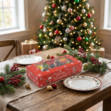 12pcs Christmas Bakery Packaging Paper Boxes Window Recycled Materials Foldable Food-Safe for Party Favors for Cakes Gift Giving