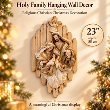 23" Holy Family Wall Decor Hanging Frame – Religious Christian Christmas Wall Art Decoration