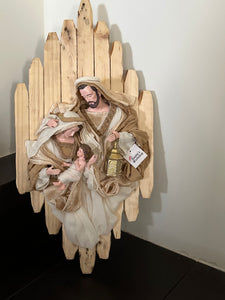 15"Holy Family on a23"Wall Decor Hanging frame