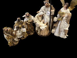 34cm Religous Holy Family 43cm Angel , 23cm Wise men