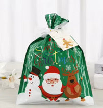 Drawstring Christmas REUSABLE Gift Bags (biodegradable) small (24x 32 cm) 10 pcs   $14.70 - Santas Workshop Direct