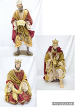 Red Large 3 Wise  Men  nativity set with manger(44.5") approx. 170 cm PRE ORDER CHRISTMAS 2026 - Santas Workshop Direct 