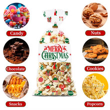 25 Candy Bags, Snowflake Cellophane Bags Includes 25 Twist Ties, Holiday Party Favors And Gifts