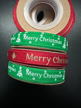 Christmas Ribbon Green Red 10mm – 3 Rolls | Premium Satin Gift Wrapping Ribbon for Christmas Presents, Gift Boxes, Crafts & Decorations