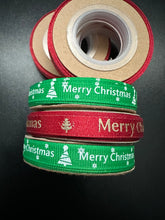 Christmas Ribbon Green Red 10mm – 3 Rolls | Premium Satin Gift Wrapping Ribbon for Christmas Presents, Gift Boxes, Crafts & Decorations