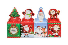 12PCS Christmas Bakery Gift Boxes – Red, Green & Blue Festive Treat Boxes | 19.5 x 9 x 8.5cm for Holiday Gift Packaging