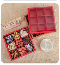 6PCS Kraft 9-Grid Food Gift Boxes with Clear Window – Premium Charcuterie, Dessert, Cookie, Candy & Catering Packaging Containers