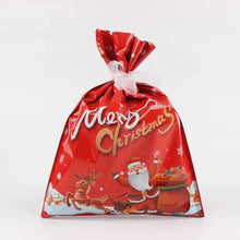 Gift for Her/Him 5/8/ 10 pcs  Set Christmas Gift Bags, Christmas Party Gift Wrapping, Christmas Tree Decoration Drawstring Bags, Cute Cartoon Design, Santa Claus Gift Bags, Holiday Gift Wrapping, Convenient Drawstring Function, Reusable