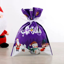 Gift for Her/Him 5/8/ 10 pcs  Set Christmas Gift Bags, Christmas Party Gift Wrapping, Christmas Tree Decoration Drawstring Bags, Cute Cartoon Design, Santa Claus Gift Bags, Holiday Gift Wrapping, Convenient Drawstring Function, Reusable