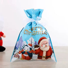 Gift for Her/Him 5/8/ 10 pcs  Set Christmas Gift Bags, Christmas Party Gift Wrapping, Christmas Tree Decoration Drawstring Bags, Cute Cartoon Design, Santa Claus Gift Bags, Holiday Gift Wrapping, Convenient Drawstring Function, Reusable