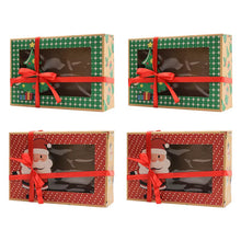 12-Pack Christmas Cookie Gift Boxes – Bakery Boxes with Ribbon, Treat Boxes for Cookies, Cakes, Candy & Holiday Gifts