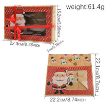 12-Pack Christmas Cookie Gift Boxes – Bakery Boxes with Ribbon, Treat Boxes for Cookies, Cakes, Candy & Holiday Gifts