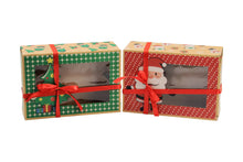 12-Pack Christmas Cookie Gift Boxes – Bakery Boxes with Ribbon, Treat Boxes for Cookies, Cakes, Candy & Holiday Gifts