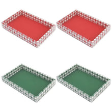 PRE ORDER 12 Pack Red & Green Christmas Bakery Trays with Clear Lids – 20 × 13 × 2.9 cm Cookie, Brownie, Dessert and Treat Gift Boxes