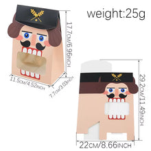 Christmas Nutcracker Soldier Design Gift Packaging paper boxes with Window Xmas Favour candy box