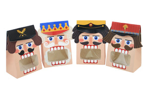 Christmas Nutcracker Soldier Design Gift Packaging paper boxes with Window Xmas Favour candy box