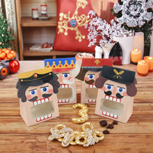 Christmas Nutcracker Soldier Design Gift Packaging paper boxes with Window Xmas Favour candy box