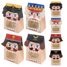 Christmas Nutcracker Soldier Design Gift Packaging paper boxes with Window Xmas Favour candy box