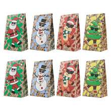 Christmas party favour gift goodie packaging paper bags stickers Xmas candy cookie treat wrapping - Santas Workshop Direct 