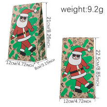 Christmas party favour gift goodie packaging paper bags stickers Xmas candy cookie treat wrapping - Santas Workshop Direct 