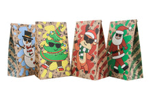 Christmas party favour gift goodie packaging paper bags stickers Xmas candy cookie treat wrapping - Santas Workshop Direct 