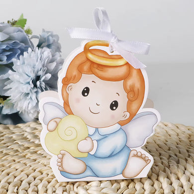 Blue Bear Gift Boxes Baby SHower Party Favors Teddy Bear Gift Box for Kids Birthday Baby Shower Party 12pcs