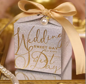 Gold Wedding Favour Gift box 12pcs pre order