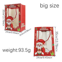 Christmas Party Favour Gift Packaging Paper Bag with Handle Xmas Goody Treat SHopping Bags with Clear Window - Santas Workshop Direct 
