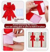 4pcs Christmas Shaped Tassel Bow - Bright Red Tassel Wreath Suitable for Cabinet Door Decoration, Christmas Decor, Valentine'S Day Decor, New Year Decoration, And Gift Wrapping