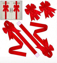 4pcs Christmas Shaped Tassel Bow - Bright Red Tassel Wreath Suitable for Cabinet Door Decoration, Christmas Decor, Valentine'S Day Decor, New Year Decoration, And Gift Wrapping