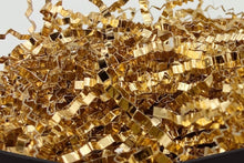 100 Grams / 50 Grams of Golden Crinkled Cut Paper Shreds for Filling Metallic Gift Boxes, Suitable for Gift Wrapping And Basket Filling for Occasions Like Mother'S Day, Easter, Thanksgiving, Valentine'S Day, Weddings, And Birthday Gift Box Stuffing