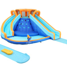 AirMyFun Kids Inflatable Pool Water Double Slide Park Jumping Castle 465X390CM - Santas Workshop Direct 