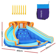 AirMyFun Kids Inflatable Pool Water Double Slide Park Jumping Castle 465X390CM - Santas Workshop Direct 