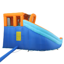 AirMyFun Kids Inflatable Pool Water Double Slide Park Jumping Castle 465X390CM - Santas Workshop Direct 