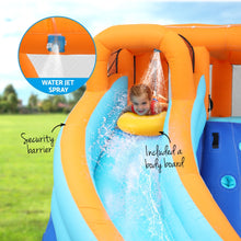 AirMyFun Kids Inflatable Pool Water Double Slide Park Jumping Castle 465X390CM - Santas Workshop Direct 