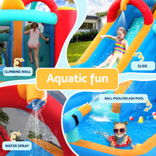 Kids Inflatable Water Slide Splash Pool Park Jumping Castle Bounce 615X322CM - Santas Workshop Direct 