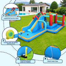 Kids Inflatable Water Slide Splash Pool Park Jumping Castle Bounce 615X322CM - Santas Workshop Direct 