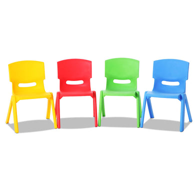 Keezi Kids Chairs Set Plastic Set of 4 Activity Study Chair 50KG - Santas Workshop Direct 