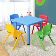 Keezi 5PCS Kids Table and Chairs Set Children Study Desk Furniture Plastic 4 Chairs - Santas Workshop Direct 