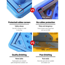 Keezi 5PCS Kids Table and Chairs Set Children Study Desk Furniture Plastic 4 Chairs - Santas Workshop Direct 