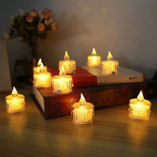 LED Tea Candles light Battery Power Candle Lamp for wedding Christmas Halloween Home Decor x 12 pcs Santas Workshop Direct