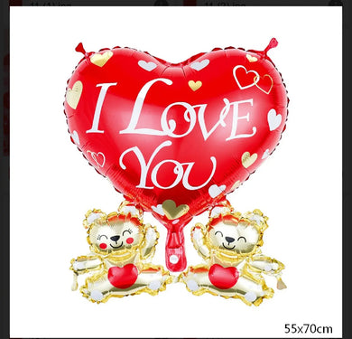 Love Heart Foil Balloons Valentine's Day Wedding Decoration Party Supplies Santas Workshop Direct