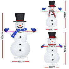 3 PCS Christmas Lights 330 LED Fairy Light Snowman Decorations