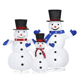 3 PCS Christmas Lights 330 LED Fairy Light Snowman Decorations